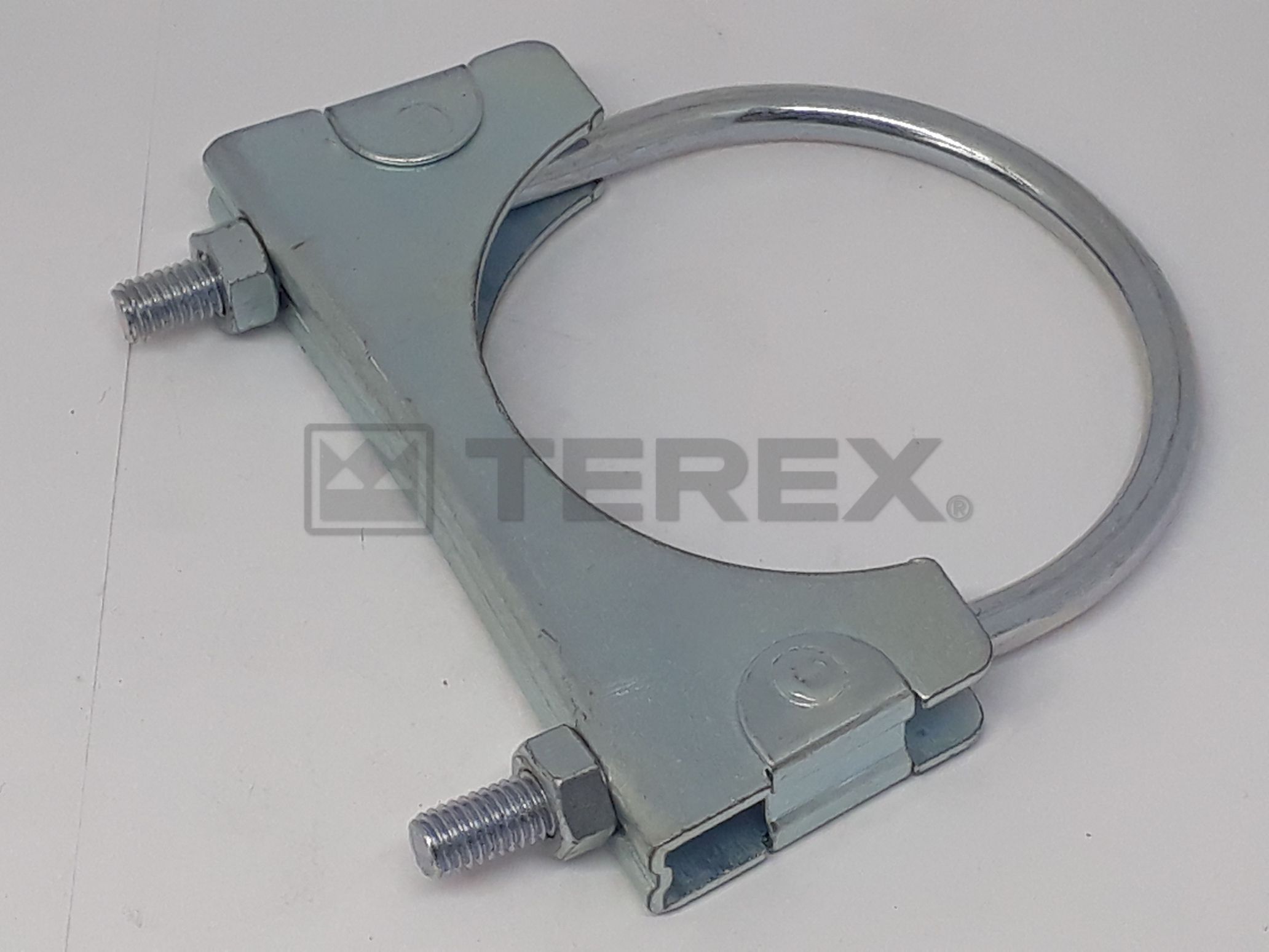 80MM EXHAUST CLAMP C/W SADDLE AND NUTS