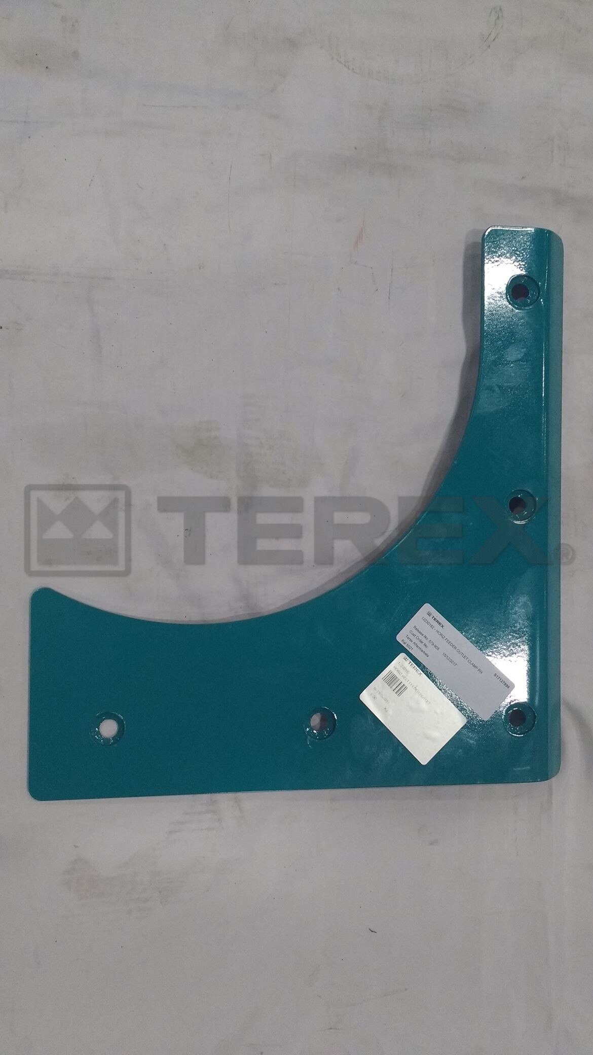 HORIZ BELT FEEDER OUTLET CLAMP RH