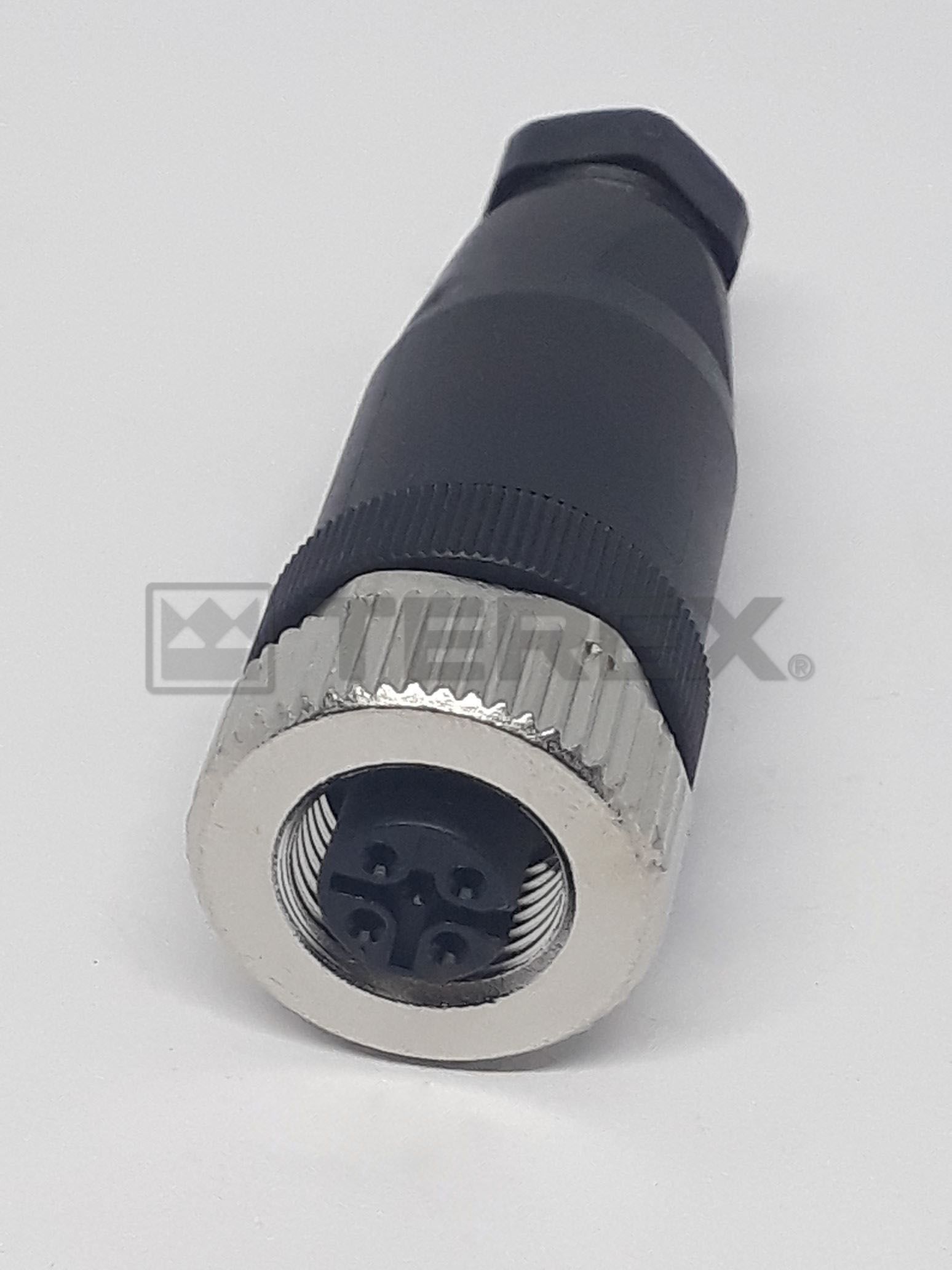 M12 4P REWIREABLE FEMALE