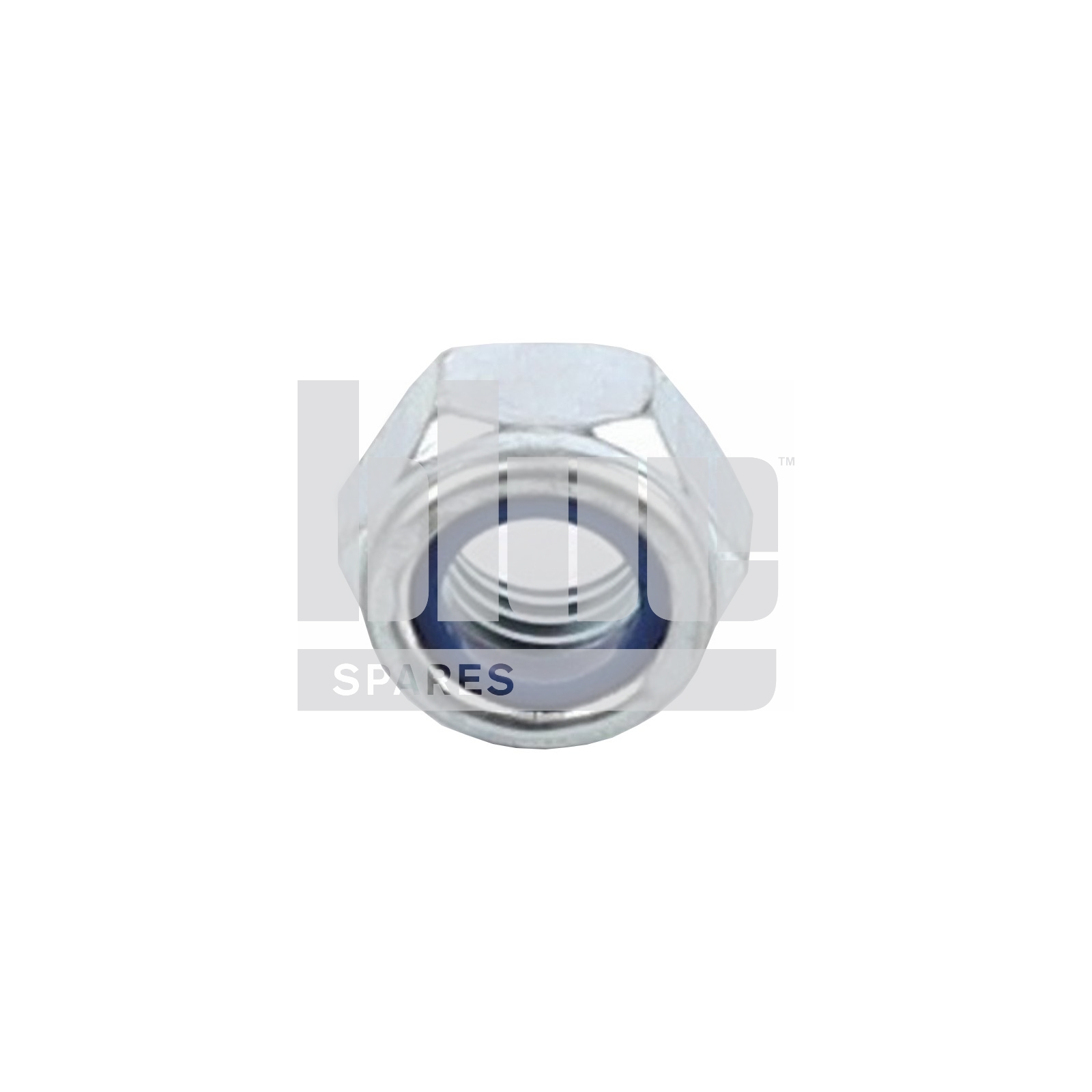 M12-1.75 ZINC NYLON INSERT LOCK NUT GR 10.9