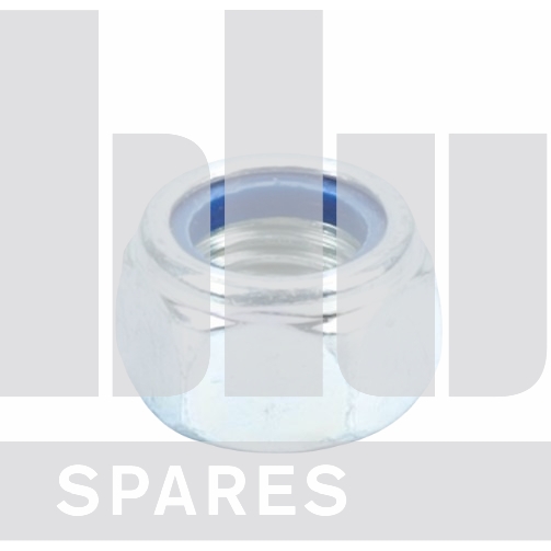 M22-2.50 ZINC NYLON INSERT LOCK NUT GR 10.9