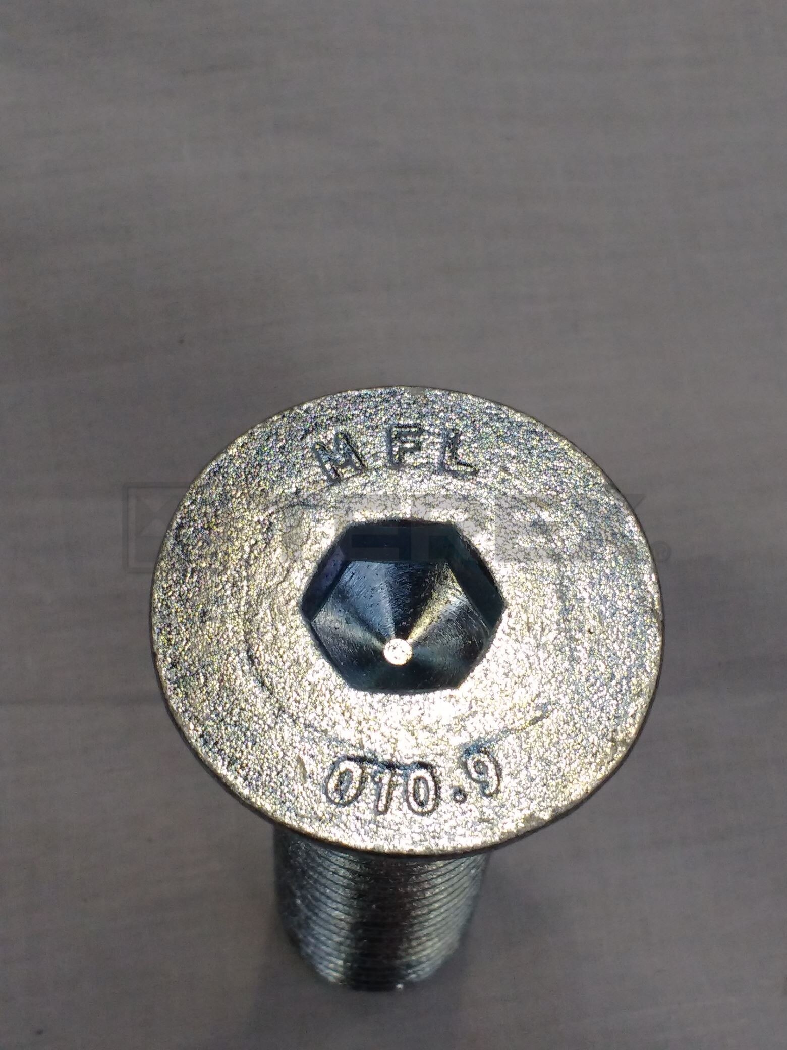 M20-2.50X70 ZINC SOCKET HEAD COUNTERSUNK SET SCREW GR 10.9