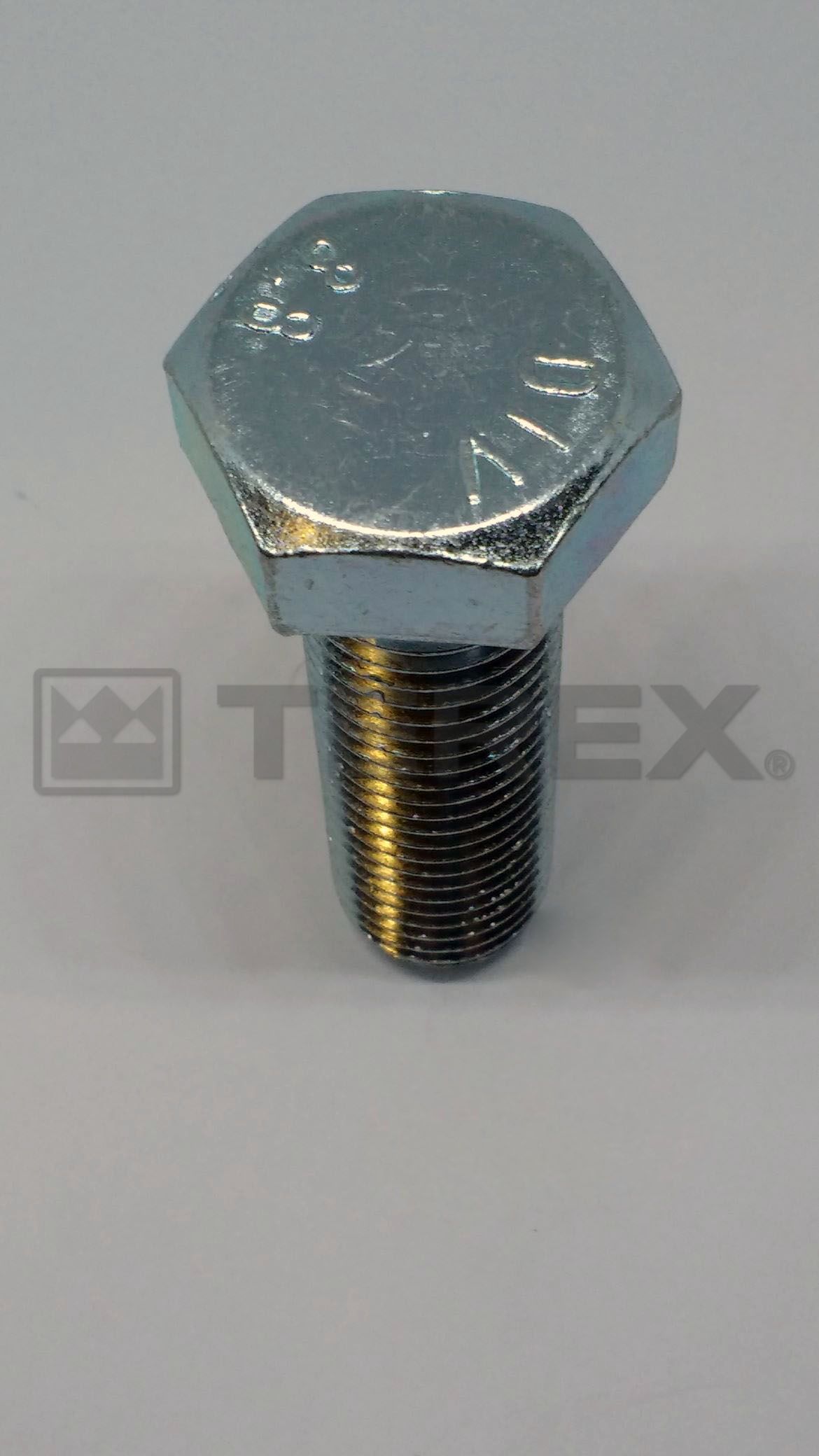 M24-3.00 X 80 ZINC HEX HEAD SET SCREW GR 8.8 DIN933
