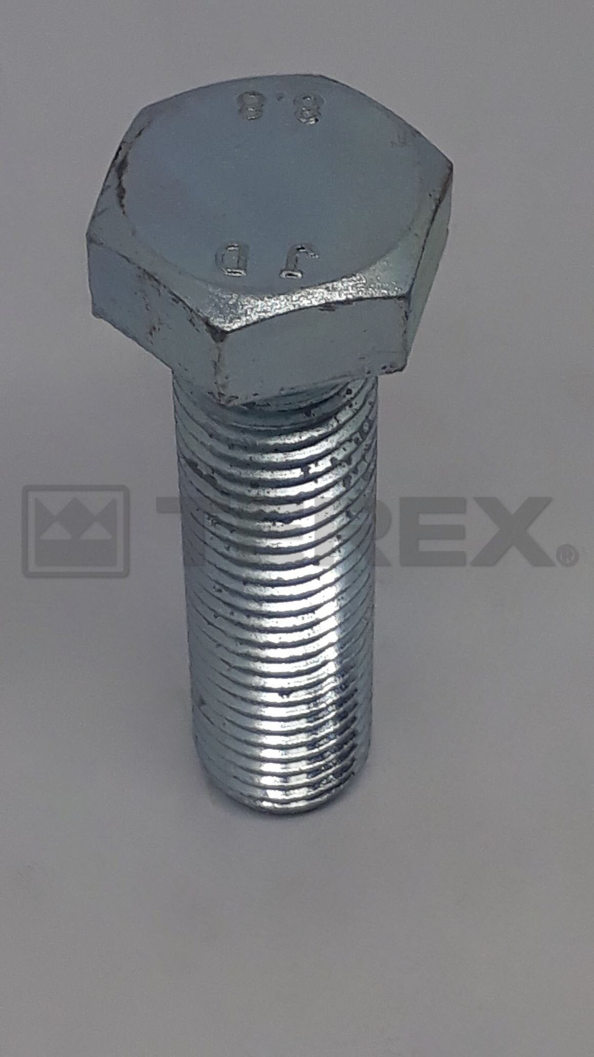 M24-3.00 X 90 ZINC HEX HEAD CAP SCREW GR 8.8