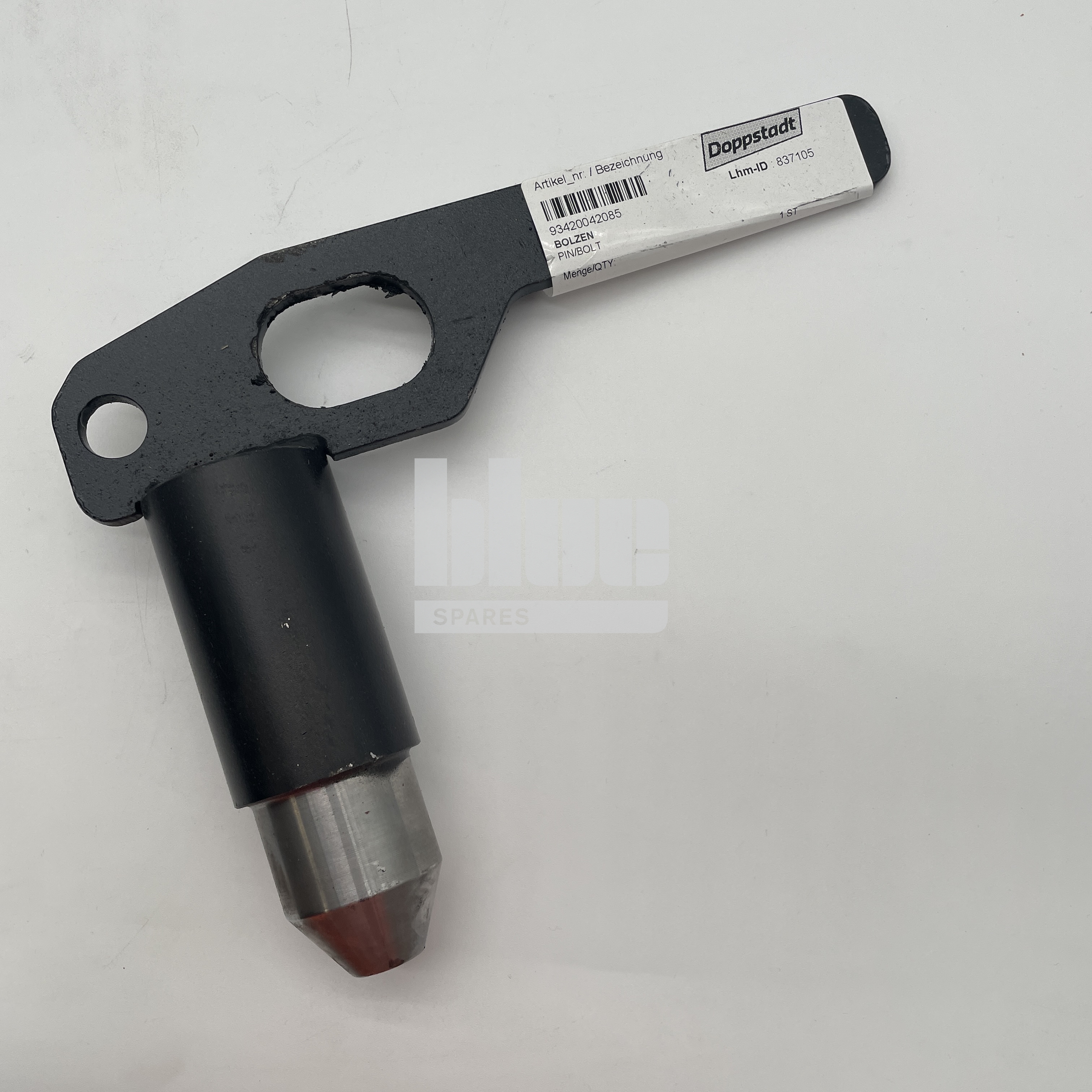 LOCK PIN FOR DEFLECTOR PLATE